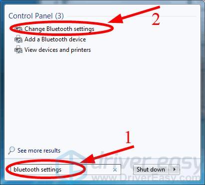 Pairing Bluetooth Devices Windows 7