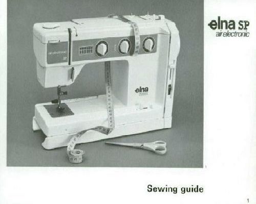 Elna carina sewing machine manual